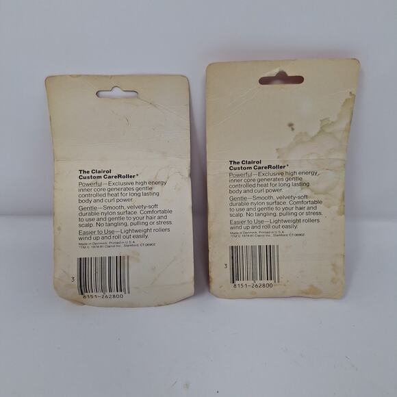 VINTAGE CLAIROL Custom CareSetter Velvet Flocked Replacement Rollers/Jumbo. NEW - Picture 6 of 8